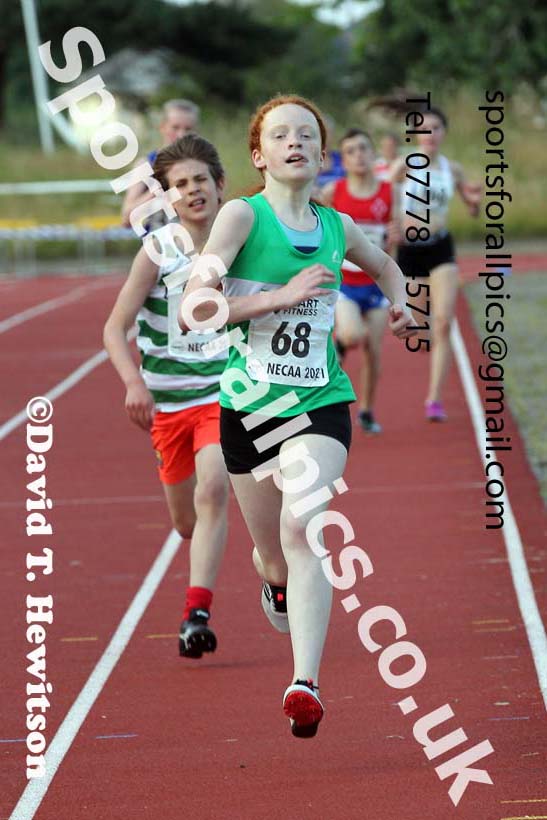 1500 metres, 2021 North East Grand Prix 5, Monkton, Wednesday, July 21st. Photo: David T. Hewitson/Sports for All Pics